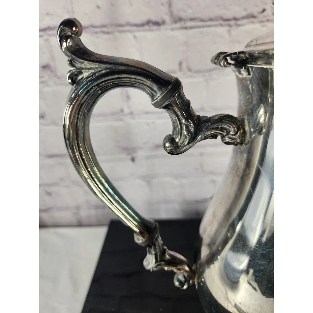 I.S.Co International Silver Company Coffee Teapot Victorian Legs Stunning Patina